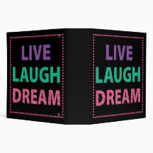 Live Laugh Dream School 2" binder