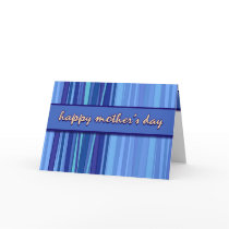 Live Laugh Love Blue Mother’s Day Greeting Card