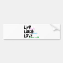 Live Laugh Love Bumper Sticker