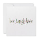 Live, Laugh, Love Personalized Invite