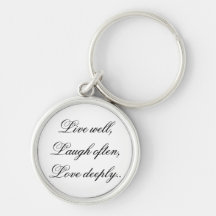 Live Laugh Love Keychain