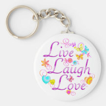 Live Laugh Love Keychain