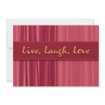 Live Laugh Love Pink Mother’s Day Invitation