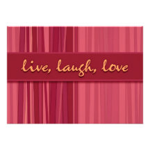 Live Laugh Love Pink Mother’s Day Invitation