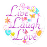 Live Laugh Love stickers