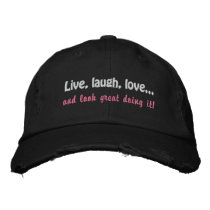 Live, Laugh, Love Women's Fitness Baseball Cap