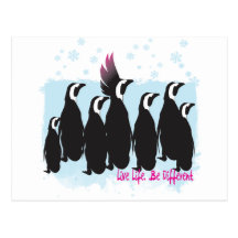 Live Life. Be Different Postcard