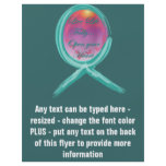 Live Life Fully Teal Ribbon flyers