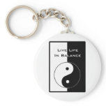 Live Life in Balance keychains