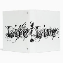 Live Life Journal 3 Ring Binder