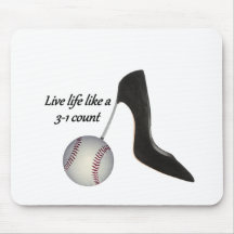 Live life like a 3-1 count mousepads
