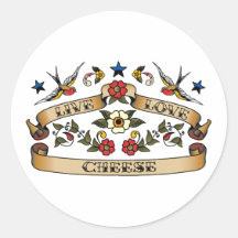 Live Love Cheese Sticker