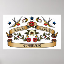 Live Love Chess Poster