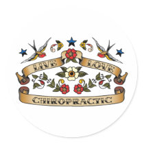 Live Love Chiropractic Round Sticker