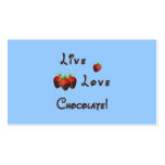 Live Love Chocolate Business Card