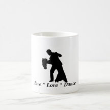 Live, Love, Dance - Ballroom Couple Mug