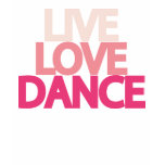 Live Love Dance Dark Brown Slim T-shirt
