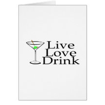 Live Love Drink (Martini) Cards
