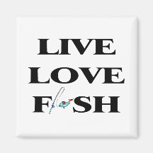 Live Love Fish Magnets