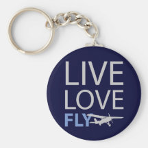 Live Love Fly Key Chain