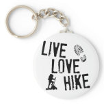 Live, Love, Hike Keychains