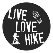 Live, Love, Hike Sticker
