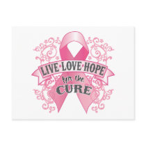 Live Love Hope for the Cure Post Cards