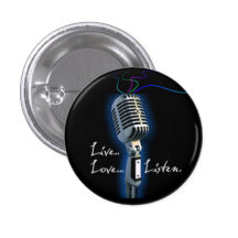 Live Love Listen - minibutton