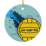Live Love Polo - Water Polo Ornament
