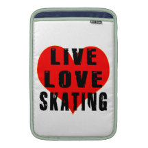 Live Love Skating MacBook Air Sleeves