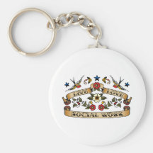 Live Love Social Work Key Chains