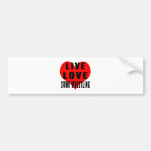 Live Love Sumo Wrestling Bumper Sticker