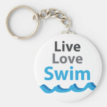 Live_Love_Swim Key Chain
