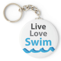 Live_Love_Swim Key Chain