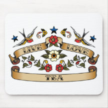 Live Love Tea Mouse Pads