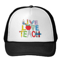 Live Love Teach hats