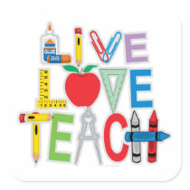 Live Love Teach Stickers