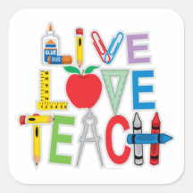 Live Love Teach Stickers