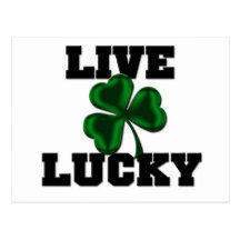 Live Lucky Post Card