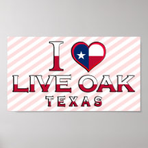 Live Oak, Texas Poster