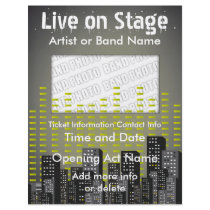 Live on Stage City  Music Flyer