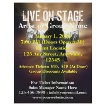 Live On Stage Easter Worship Flyer