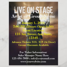 Live On Stage Easter Worship Flyer