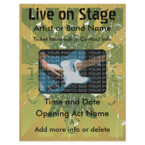 Live on Stage Grunge Music Flyer