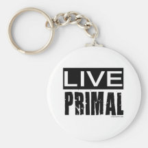 live primal / paleo diet keychains
