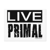live primal / paleo diet postcards