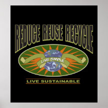 Live Simple Live Sustainable Posters