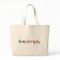 Live Simply Canvas Bags