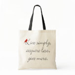 Live Simply Bag