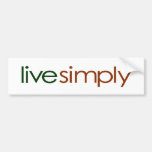 Live Simply Bumper Sticker